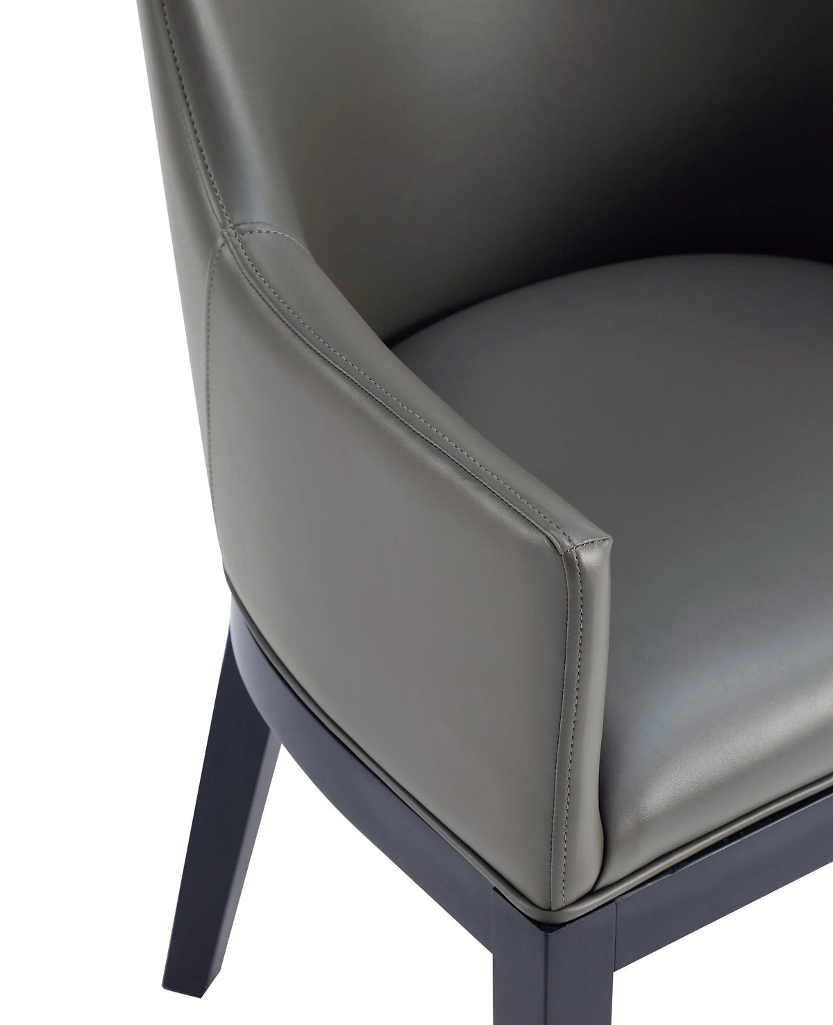 Gansevoort Modern Faux Leather Dining Armchair