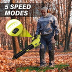 20V Cordless Lawn Care Combo Kit - 12" String Trimmer & Weed Trimmer with 6 Spool Lines, Electric Leaf Blower for Edging & Cleanup, 4.0Ah Battery & Charger