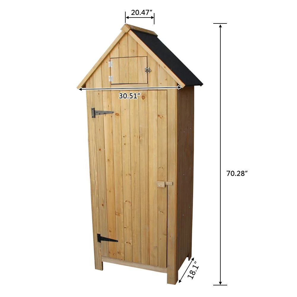 Winado 70" Wooden  lockers with Firwood Single Door Durable
