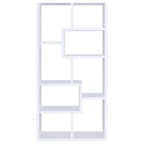 Coaster Company Interlocking 8 Shelf Wood White Bookcase for Home