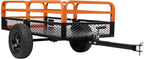 Heavy Duty Steel ATV Trailer,1600 Lbs Dump Cart, 15 Cubic Feet, Removable Sides, for Riding Lawn Mower Tractor