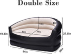 Inflatable Couch Outdoor Air Sofa,Blow Up Couches for Camping, Double Size
