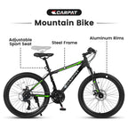 26 inch Mountain Bike for Men, Adult Mens Bike with 21 Speed & Disc Brakes