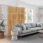 Aletheiawu 4 Panel Room Divider Wall and Folding Privacy Screens��No Installation Required��White