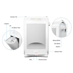 EyeVac Touchless Electric Stationary Pet Vacuum Hard Floor Cleaner, White