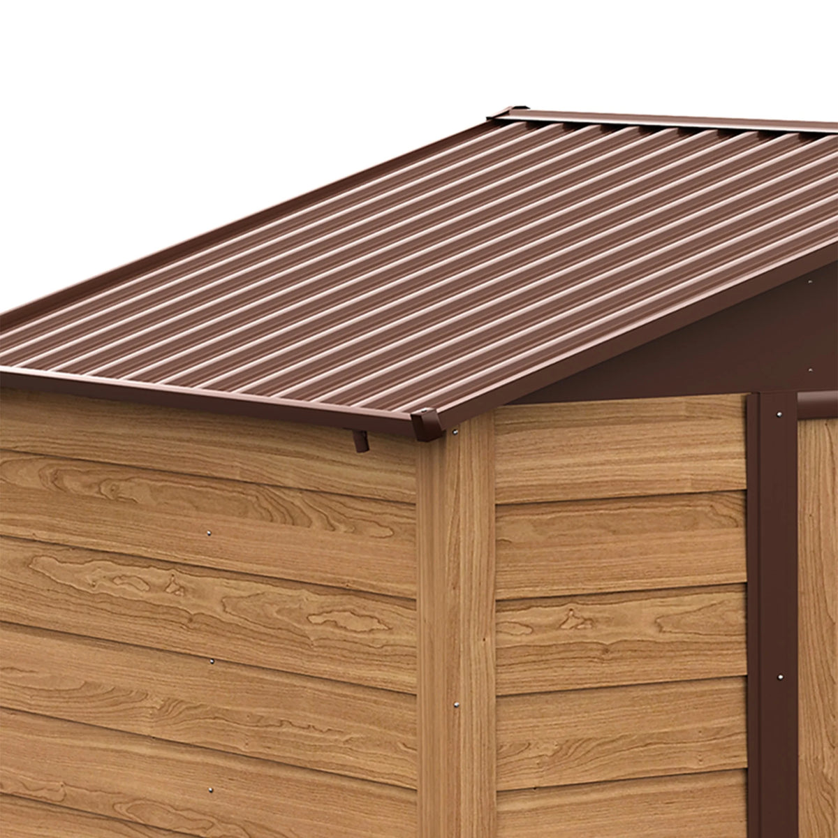 Outsunny 7' x 4' Metal Storage Shed Organizer, Garden Tool House with 4 Vents and 2 Sliding Doors for Backyard, Patio, Garage, Lawn, Dark Gray