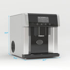 TABU 3 in 1 Ice Maker with Water Dispenser,40 lbs/24H,Ice Machine with Ice Crushing,Self Cleaning,Black