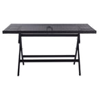 SAFAVIEH Outdoor Collection Akita Folding Table Black
