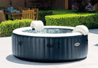 INTEX PureSpa�?Plus Bubble Inflatable Hot Tub Set - 4 Person Spa with Energy Efficient Spa Cover
