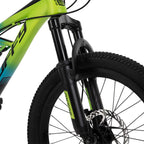 20-inch Oxide Boys Mountain Bike for Kids , Lime / Blue