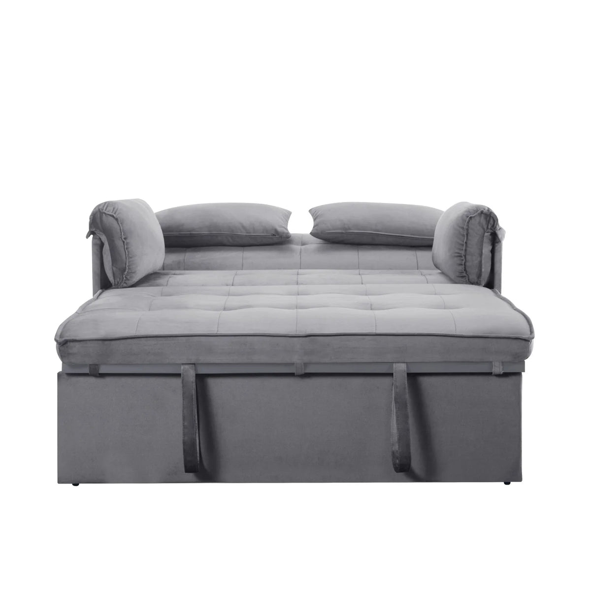 Gewnee 46" Velvet Sleeper Sofa Reclining Convertible Futon Couch Bed for Living Room, Guest & Small Spaces(Black)