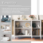 Black Accent Cabinet, Atumon Storage Cabinet Furniture, Modern Buffet Sideboard, Wooden Accent Cabinet with 3 Doors, Accent Storage Cabinet for Entryway Hallway Living Room, 48"L x 17.7"W x 31.9"H