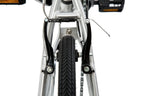 ZiZZO Liberte 8-Speed 20" Wheel, Aluminum Folding Road Bicycle for All Genders, Silver and Black