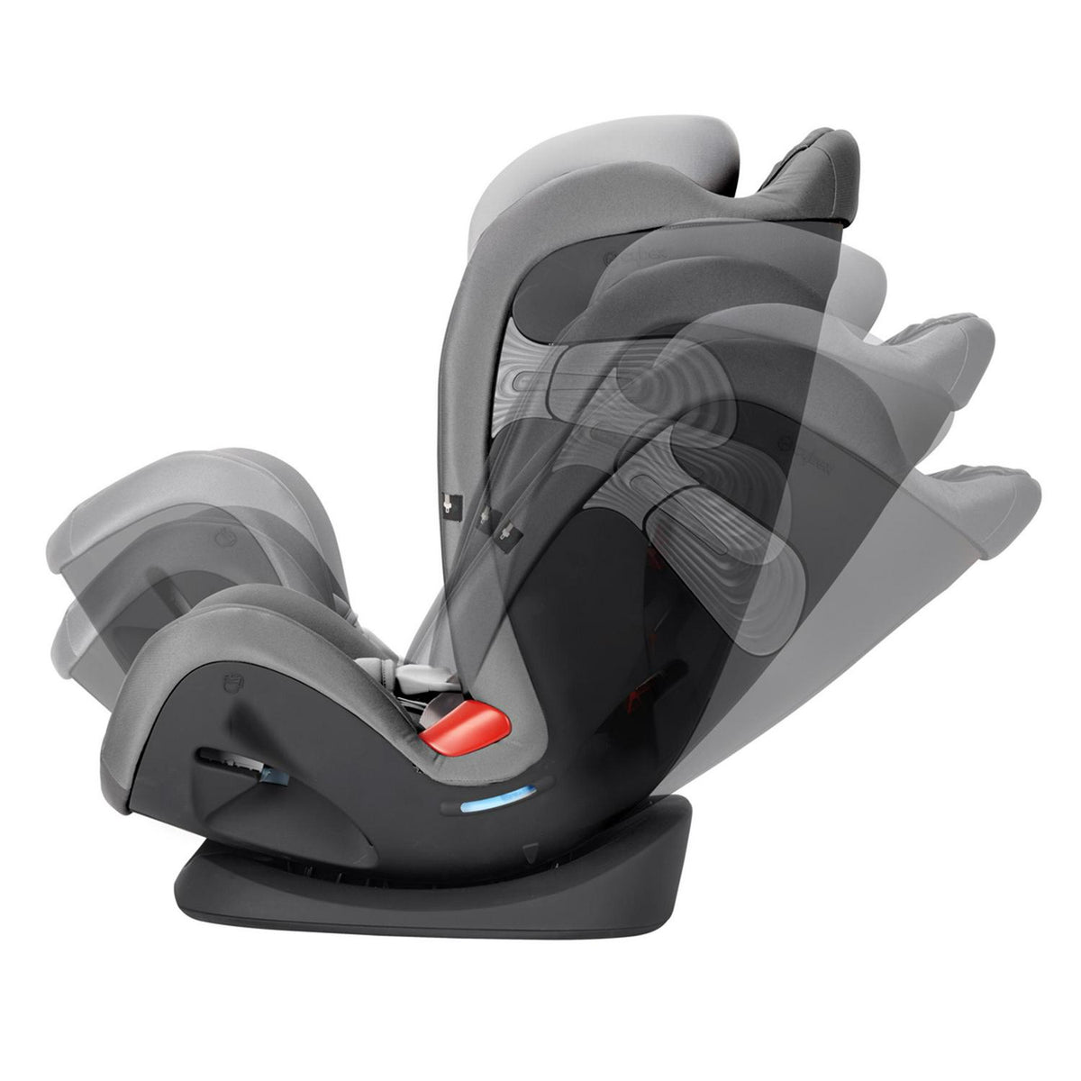Cybex Eternis S. All-in-One Convertible Car Seat. 12-Position Height-Adjustable Reclining Headrest. Side Impact Protection. Manhattan Grey. 120 lb (Non- Sensorsafe)