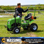 Massimo Mini Tractor 110cc 2WD Gas Go Kart �C Kids & Youth Ride-On Utility Vehicle �C Green