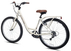 27.5" Concord Laguna Comfort Bicycle, 27.5" Wheels, Fits Adult Riders 5'4"-6'2", Unisex, Cream