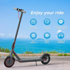 JOYHIS J078 Electric Scooter for Men and Women 8.5" Solid Tire 19mph Power by 350W Motor Max 21 mile Range Folding Commuting E Scooter
