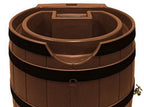 Good Ideas Rain Wizard 65 Gallon Rain Barrel with Darkened Ribs - Terra Cotta