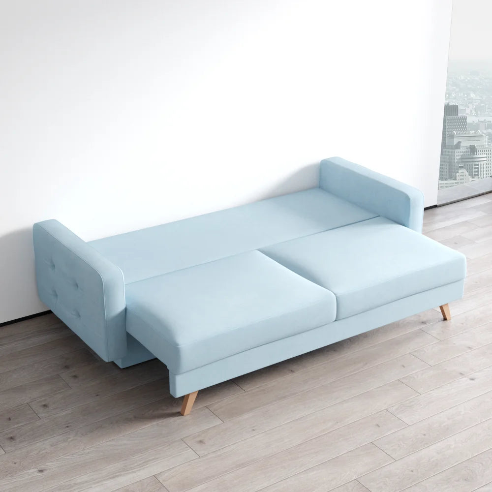 Meble Furniture Vegas Queen Sofa Bed with Storage, Multiple Colors