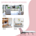 Costway Modern Solid Wood Folding Beds with Ottoman, Grey