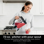 Ninja Professional Plus Blender, 2 Auto-IQ Programs for Smoothies, Frozen Drinks, 1200 W, 72 oz* Total Crushing Pitcher, Black, BN700