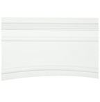 Modern Fireplace Mantel, Surround Mantels for Fireplace with Decorative Pattern Interior Width 29" White