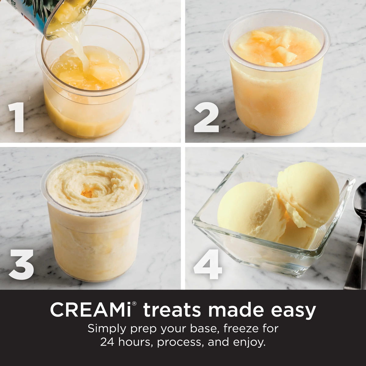 Ninja CREAMi Ice Cream Maker, for Gelato, Mix-ins, Milkshakes, Sorbet, Smoothie Bowls & More, 5 One-Touch Programs, with (2) 16 oz Pint Containers & Lids, Perfect for Kids, White, NC300WH