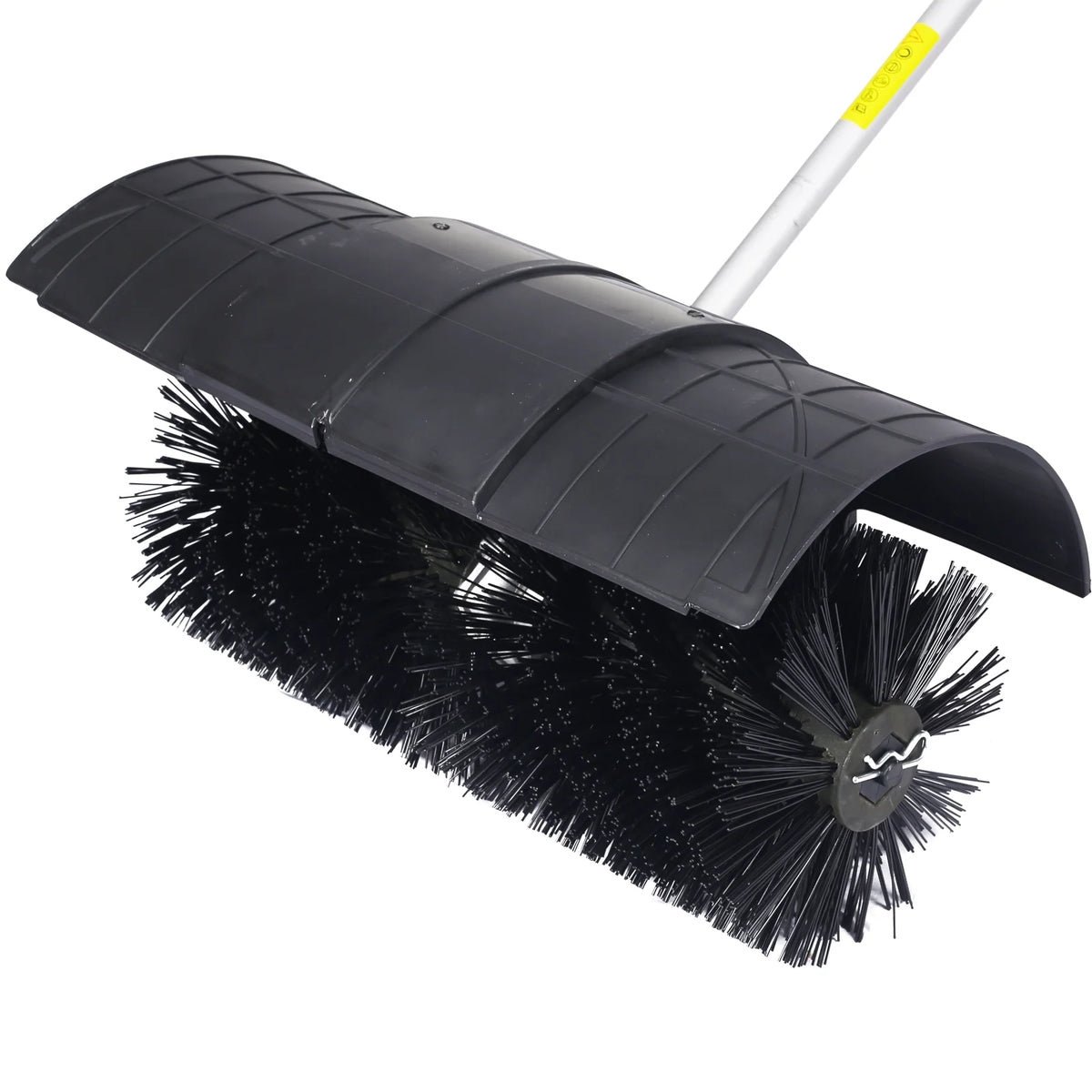 Power Snow Sweeper Brush Machine, 52cc Gasoline Walk-Behind Power Broom for Artificial Lawn Dirt Debris, 24" X 9" Brush, EPA Approved