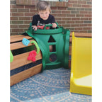 KidKraft Hideout Hollow Toddler Climber with Slide and Peek-a-Book Flap