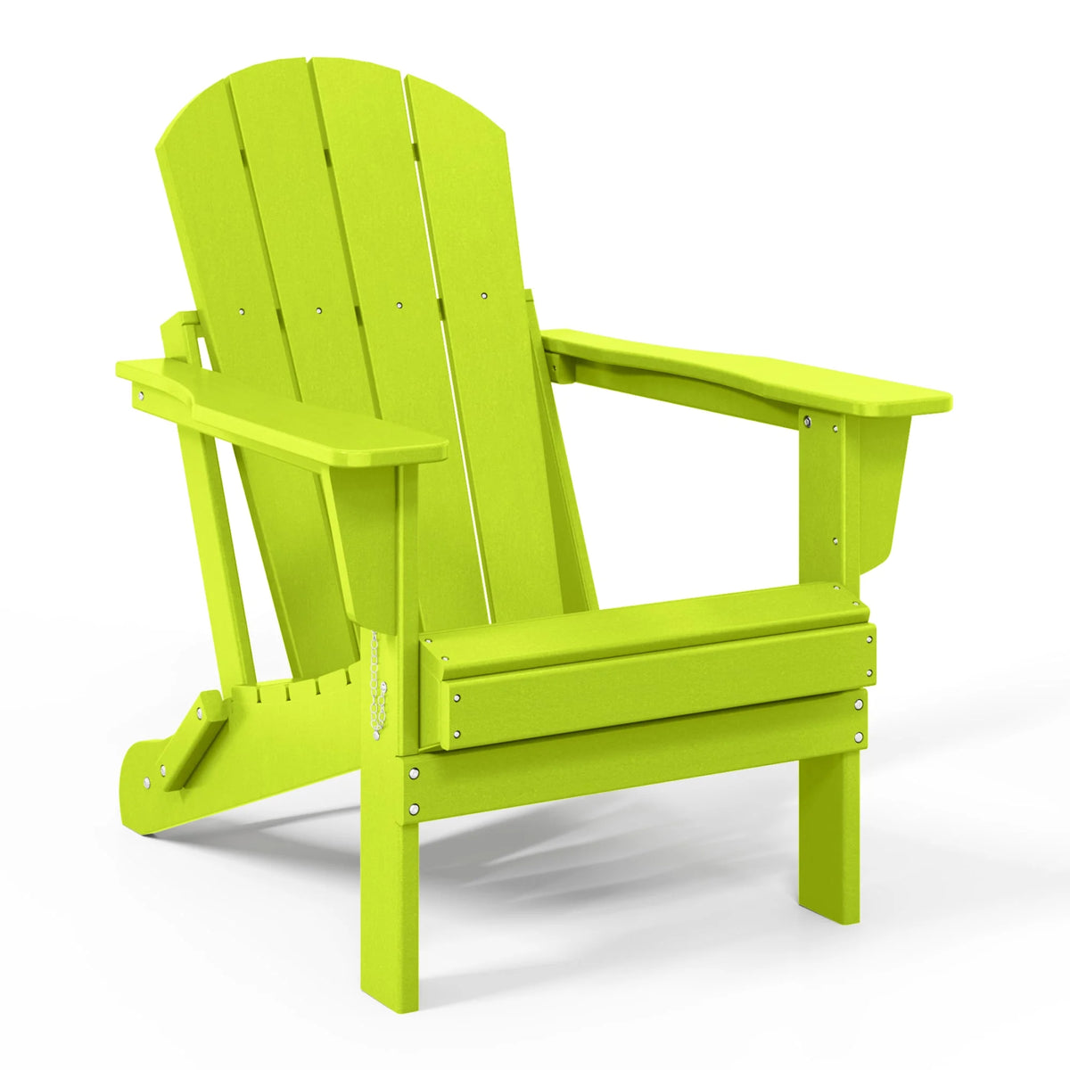 Westintrends Outdoor Folding HDPE Adirondack Chair, Patio Seat, Weather Resistant, Dark Brown
