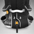 Chicco MyFit Zip Harness and Booster Car Seat - Nightfall (Black). New