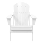 Westintrends Outdoor Folding HDPE Adirondack Chair, Patio Seat, Weather Resistant, Dark Brown