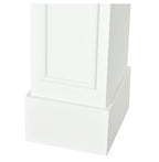 Modern Fireplace Mantel, Surround Mantels for Fireplace with Decorative Pattern Interior Width 29" White