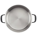 KitchenAid 5-Ply Clad 10 Pcs Stainless Steel Cookware Induction Pots and Pans Set, Dishwasher Safe, Metal Utensil, Broiler and Oven Safe to 500��F, Polished Stainless Steel