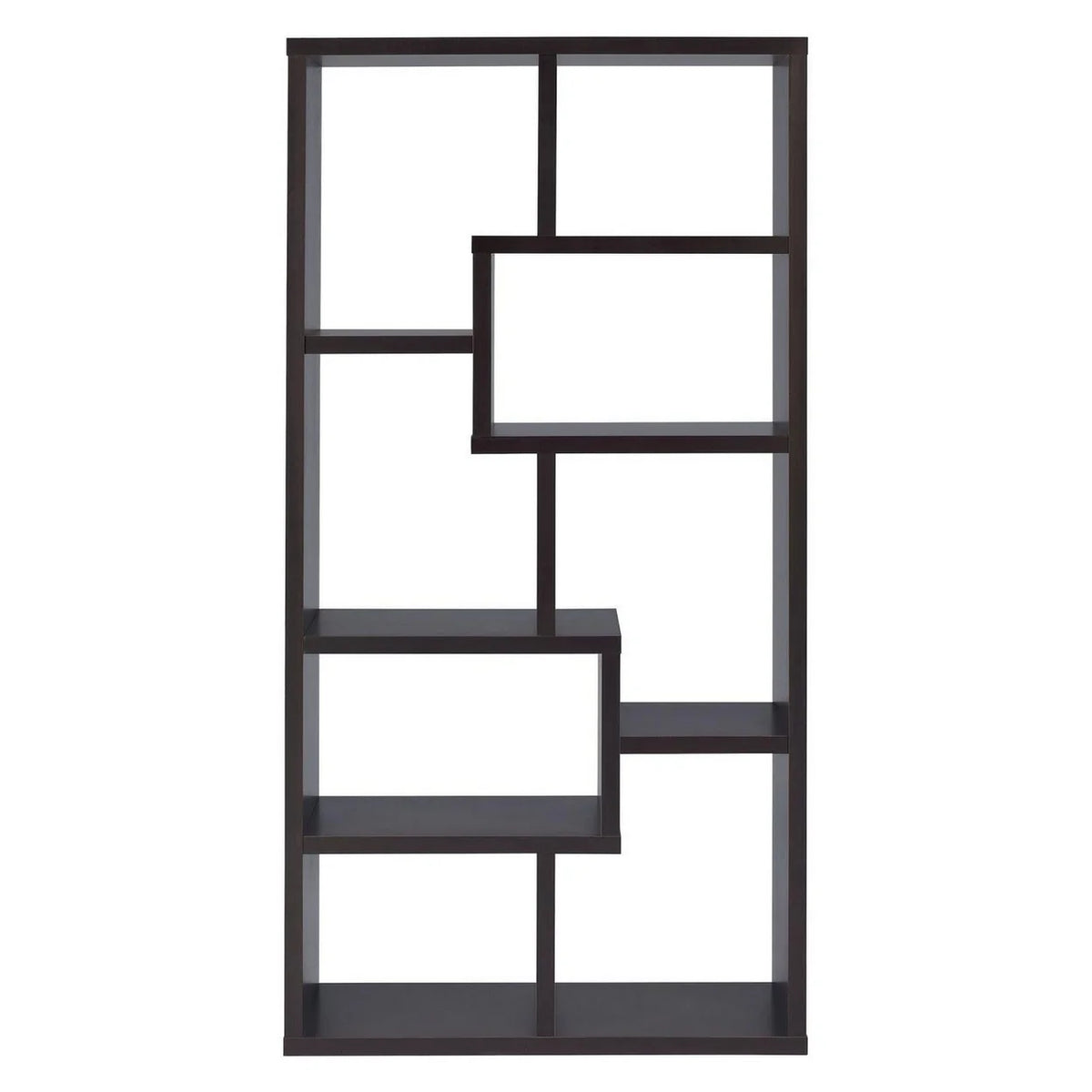 Coaster Company Interlocking 8 Shelf Wood White Bookcase for Home