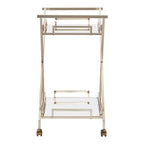 Weston Home Grosseto Champagne Gold Bar Cart