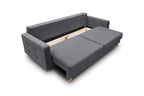 Meble Furniture Vegas Queen Sofa Bed with Storage, Multiple Colors