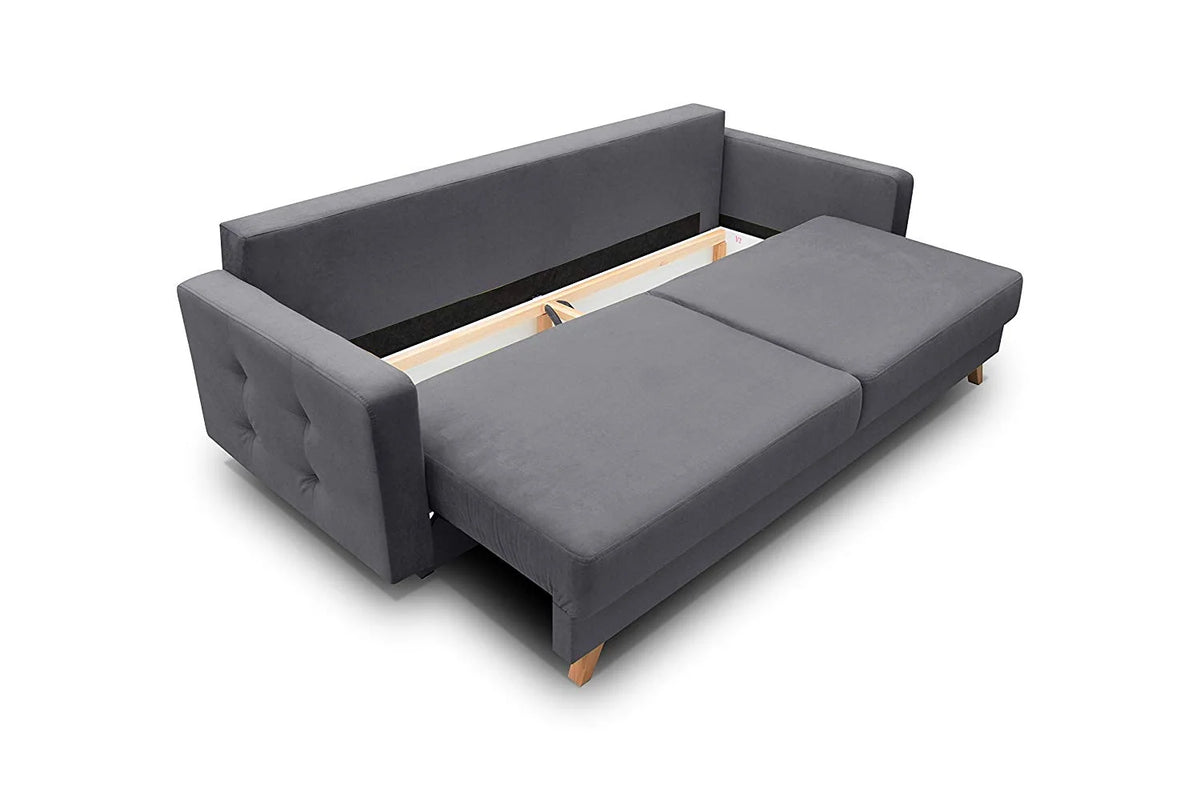 Meble Furniture Vegas Queen Sofa Bed with Storage, Multiple Colors