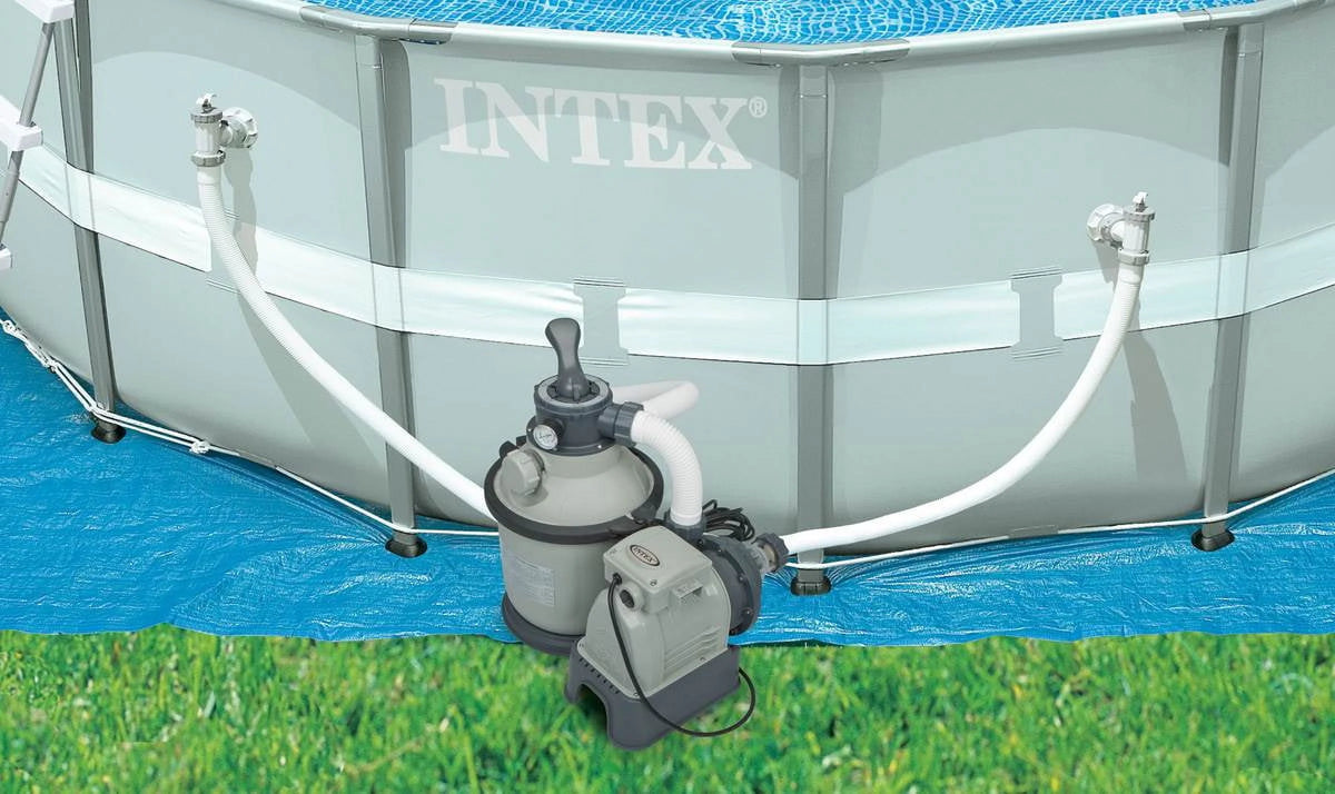 Intex 1200 GPH Krystal Clear Above Ground Pool Sand Filter Pump Set | 28643EG