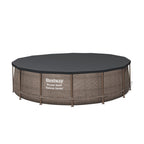 Bestway Power Steel 14' x 42" Round Above Ground Outdoor Swimming Pool Set