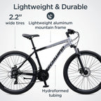 Schwinn AL Comp 27.5 inch Men's Mountain Bike, 21 Speed Adult Bicycle, Grey