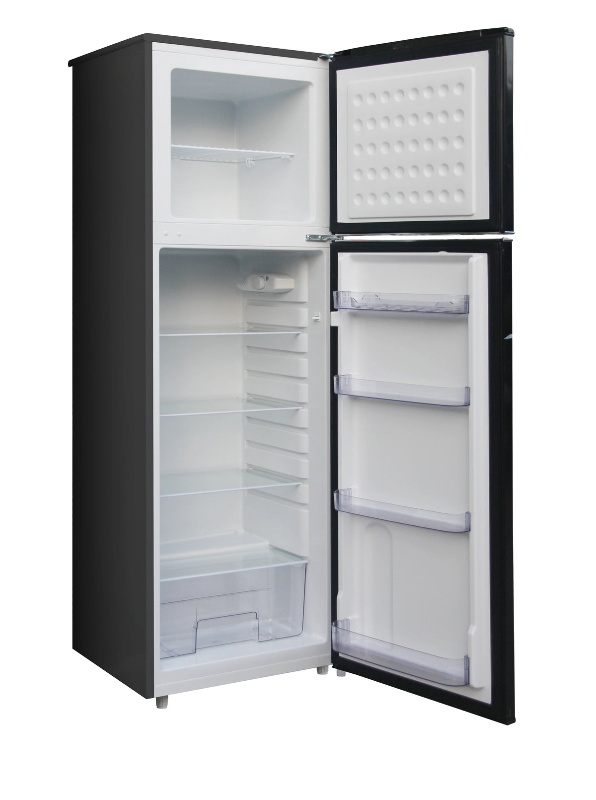ARCTIC CHEF - 10 Cu Ft Top-Freezer Apartment-size Retro Refrigerator - Black