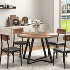 Anyact 42 Inch Rustic Round Dining Table, Circle Dining Table for Dining Room, Home(Only Table)