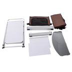 Camping Table with Storage Organizer and Windscreen Portable Outdoor Cooking Table Foldable Camp Table Camping Kitchen Station with 2 Side Tables for BBQ Grill Picnics