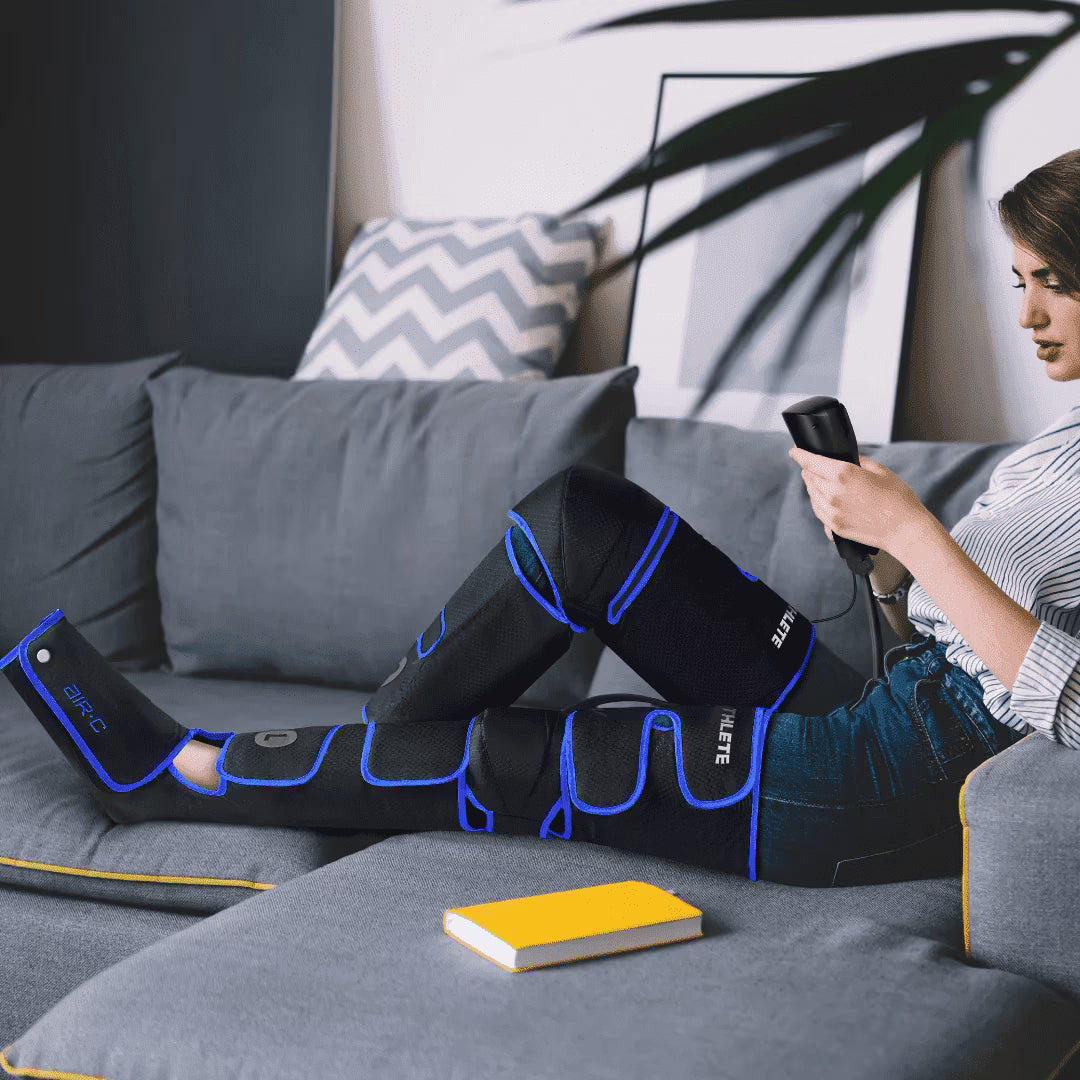 REATHLETE AIR-C Full Leg Massager for Circulation and Pain Relief Compression Thigh, Calf, Foot Massager