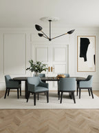 Gansevoort Modern Faux Leather Dining Armchair