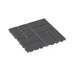 44PCS Plastic Interlocking Deck Tiles,Patio Deck Tiles,12"x12" Square Waterproof Outdoor