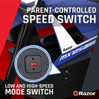 Razor Dirt Rocket MX125 Electric-Powered Dirt Bike - Black with Decal Included, for Child 5+
