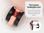 22 Inch TSA Lock Luggage with for Kids& Adult,Check in Lockable Spinner Wheels Free Luggage Cover and Safety Seatbelt Travel Suitcase