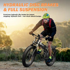Dual Motor PEAK 3000W Electric Bike for Adults,31mph 48V 23Ah Electric Bicycle,26" Fat Tire Mountain Bike UL2849